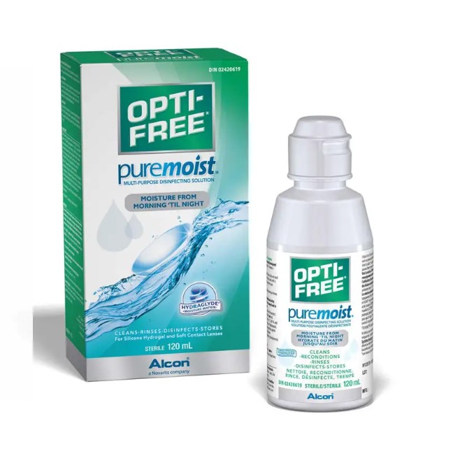 Opti Free Pure Moist Lens Solution 120ml